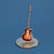 Glass Baron Orange Burst Classic Guitar Glass Figurine (Gifts)