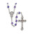 Blue Glass Beaded 20in Silver-tone Rosary GM28023 (Gifts)