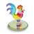 Glass Baron Sunrise Rooster Glass Figurine (Gifts)