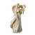 Foundations Comfort Angel with Dove Hand-painted Stone Resin Figurine (Gifts)