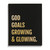Thomas and Cocoa Black and Gold-tone Foil GOD GOALS GROWING AND GLOWING 8x10in 256 Lined Pages Desk Journal (Gifts)