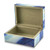 Small Blue Marble Glass Finish Box (Gifts)