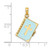 Image of 14K Yellow Gold 3-D Blue Enamel Bible Book w/ Moveable Pages Pendant