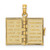 Image of 14K Yellow Gold 3-D Blue Enamel Bible Book w/ Moveable Pages Pendant