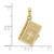 Image of 14K Yellow Gold 3-D Moveable Pages Holy Bible w/ Lords Prayer Pendant