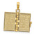 Image of 14K Yellow Gold 3-D Moveable Pages Holy Bible w/ Lords Prayer Pendant