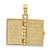 Image of 14K Yellow Gold 3-D Moveable Pages Holy Bible w/ Lords Prayer Pendant