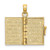 Image of 14K Yellow Gold Enameled 3D Moveable LOVE Flower Book Pendant