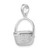 Image of De-Ani Sterling Silver Rhodium-Plated Polished 3D Nantucket Basket Pendant
