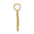 Image of 10K Yellow Gold 3-D Rope Heart Pendant