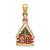 Image of 14K Yellow Gold 3-D Enamel Gingerbread House Pendant