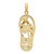 Image of 14K Yellow Gold Enamel Palm Tree Flip-Flop Pendant