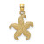 14K Yellow Gold Starfish Pendant K7832