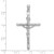 Image of 14K White Gold Textured Crucifix Pendant