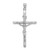 Image of 14K White Gold Textured Crucifix Pendant