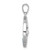 Image of Sterling Silver Rhodium-plated Polished Round Blue Agate Double Dolphin Pendant