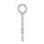 Image of De-Ani Sterling Silver Rhodium-Plated Polished and Textured Siesta Key Palm Tree Pendant