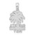 Image of De-Ani Sterling Silver Rhodium-Plated Polished and Textured Siesta Key Palm Tree Pendant