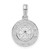 De-Ani Sterling Silver Rhodium-Plated Polished Mini Compass Pendant