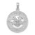 Image of De-Ani Sterling Silver Rhodium-Plated Polished Puerto Rico Circle Frog Pendant