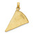 Image of 14K Yellow Gold w/ Enamel Large Pepperoni Pizza Slice Pendant Image of 14K Yellow Gold w/ Enamel Large Pepperoni Pizza Slice Pendant