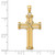 Image of 14K Yellow Gold Polished Cross Pendant