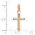 Image of 14K Rose Gold Small Cross Pendant