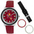 Image of Arizona State Sun Devils Colors Watch Gift Set - Stainless Steel Case with Interchangeable Bezels