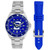 Image of Creighton University Bluejays Men's Contender Watch Gift Set - Stainless Steel Case with 2 Bands Image of Creighton University Bluejays Men's Contender Watch Gift Set - Stainless Steel Case with 2 Bands