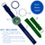 North Carolina Wilmington Seahawks Colors Watch Gift Set - Stainless Steel Case with Interchangeable Bezels