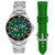 Tulane University Green Wave Men's Contender Watch Gift Set - Stainless Steel Case with 2 Bands