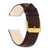 Image of DeBeer 18mm Genuine Alligator Matte Brown Gold-tone Buckle Watch Band