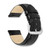 Image of DeBeer 19mm Long Black Crocodile-Style Chrono Silver-tone Buckle Watch Band