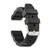 DeBeer 22mm Black Link Style Silicone Rubber Stainless Steel Buckle Watch Band