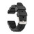 Image of DeBeer 24mm Black Link Style Silicone Rubber Stainless Steel Buckle Watch Band