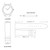 Image of DeBeer 24mm Black Link Style Silicone Rubber Stainless Steel Buckle Watch Band