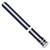 Image of DeBeer 20mm Navy w/White Stripe Two Piece Nylon Strap w/ Quick Release Spring Bar