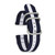 Image of DeBeer 20mm Navy w/White Stripe Two Piece Nylon Strap w/ Quick Release Spring Bar