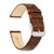 Image of DeBeer 20mm Havana Flat Genuine Crocodile Silver-tone Watch Band