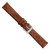 Image of DeBeer 20mm Havana Flat Genuine Crocodile Silver-tone Watch Band