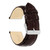 Image of DeBeer 20mm Genuine Alligator Brown Chrono Silver-tone Buckle Watch Band