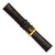 Image of DeBeer 20mm Genuine Alligator Brown Chrono Gold-tone Buckle Watch Band