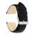 Image of DeBeer 20mm Genuine Alligator Black Chrono Silver-tone Buckle Watch Band