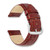Image of DeBeer 20mm Long Havana Brown Crocodile-Style Chrono Silver-tone Buckle Watch Band