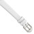 Image of Gilden 10mm White Classic Calfskin Silver-tone Buckle Watch Band