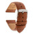 Image of Gilden 22mm Light Brown Padded No-Stitch Calfskin Stainless Buckle Watch Band
