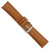 Image of Gilden 22mm Light Brown Padded No-Stitch Calfskin Stainless Buckle Watch Band