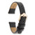 Image of Gilden 13mm Black Flat Lizard-Style Grain Calfskin Watch Band