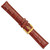 Image of DeBeer 18mm Long Havana Brown Crocodile-Style Chrono Gold-tone Buckle Watch Band
