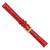 Image of DeBeer 12mm Red Crocodile-Style Grain Chrono Gold-tone Buckle Watch Band